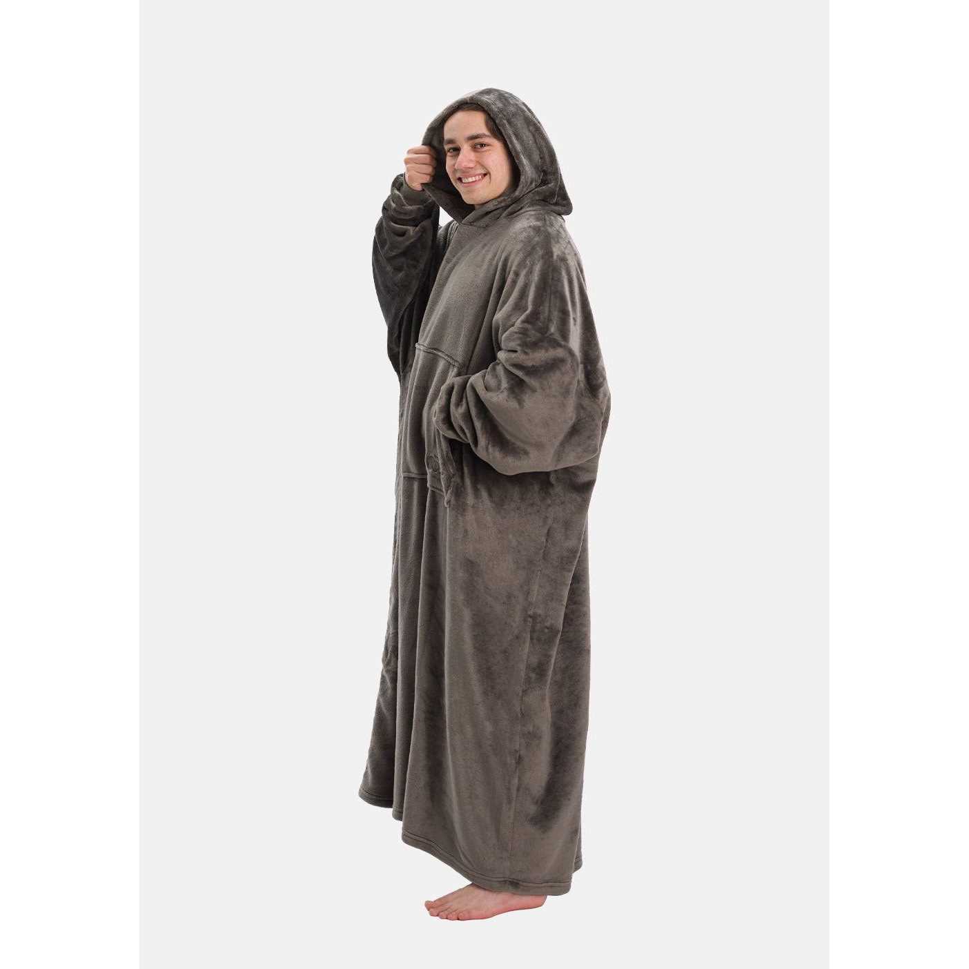 The Comfy Dream Long Lightweight Microfiber Fleece Wearable Blanket - Image 3