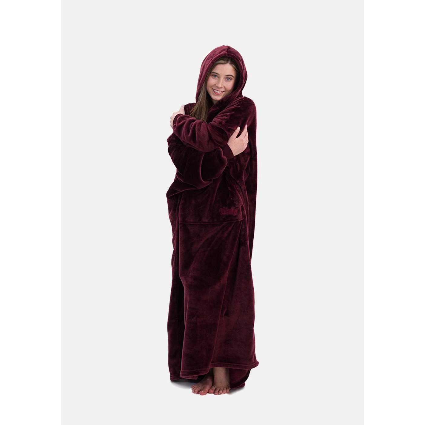 The Comfy Dream Long Lightweight Microfiber Fleece Wearable Blanket - Image 4