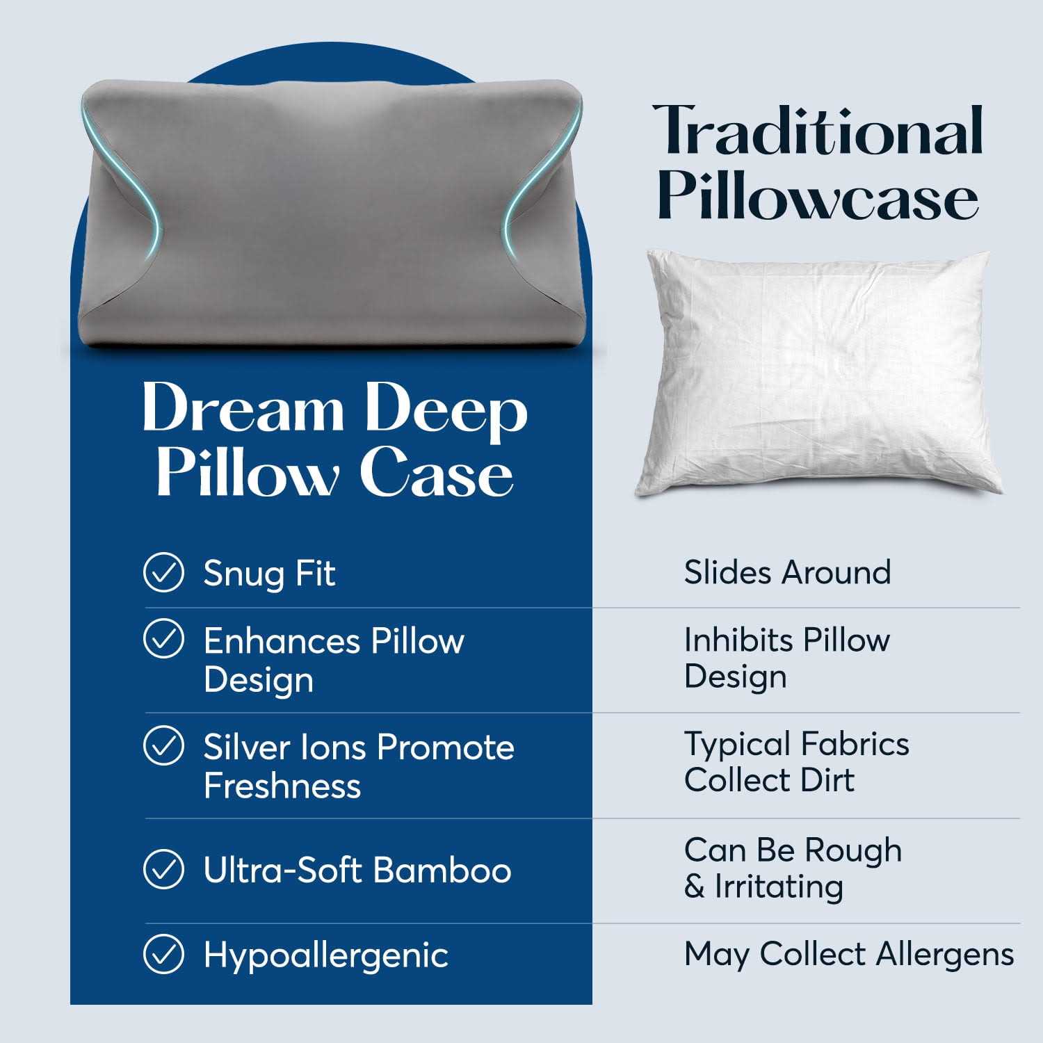 Sutera Dream Deep Silverthread Pillow Case - Image 2