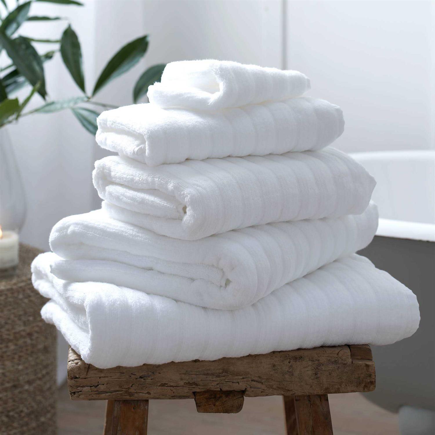 The White Company Ribbed Hydrocotton Towel - Image 3