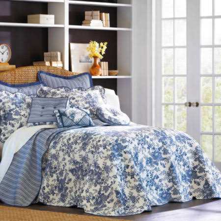 Toile Garden Bedspread