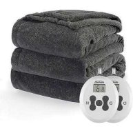 Sunbeam Electric Heated Velvet Plush Blanket