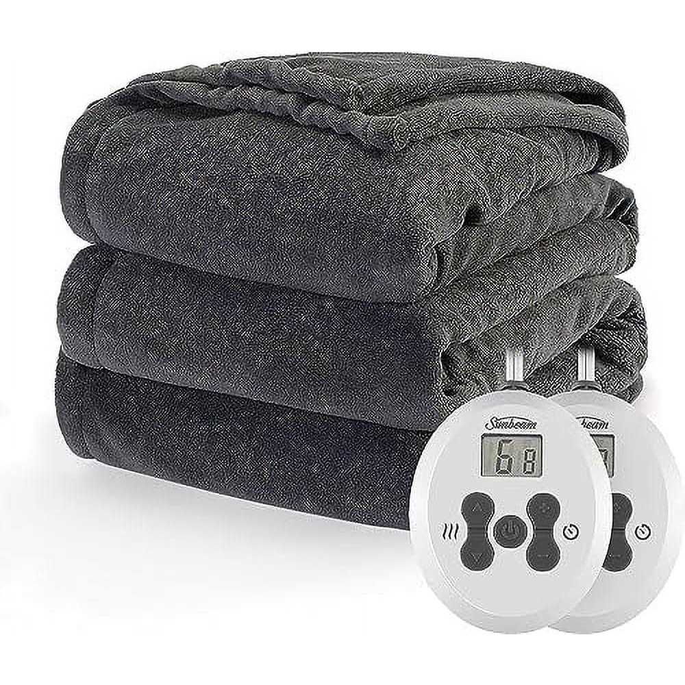 Sunbeam Electric Heated Velvet Plush Blanket - Image 5