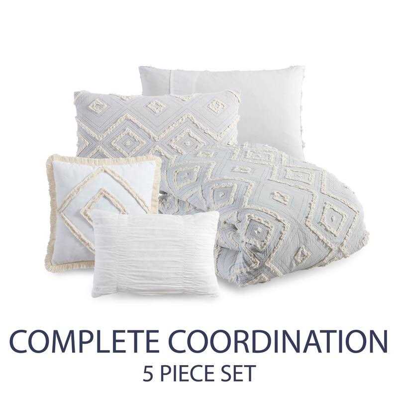 Rukai 100% Cotton 5 Piece Comforter Set Cathay Home Inc - Image 2