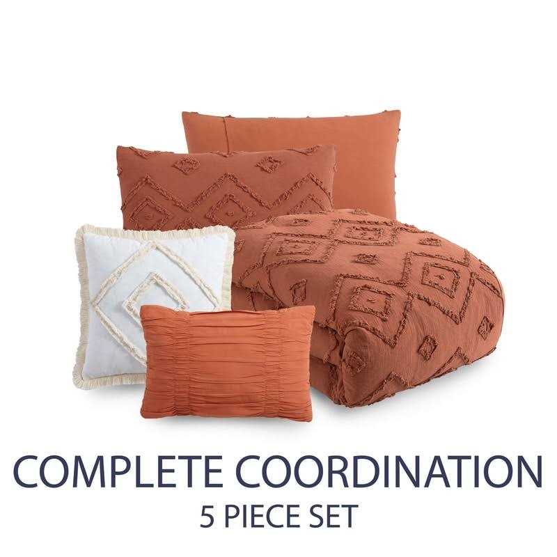 Rukai 100% Cotton 5 Piece Comforter Set Cathay Home Inc - Image 4
