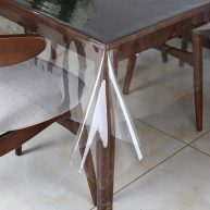 Walrus Clear Vinyl Tablecloth Protector Waterproof/Oil-Proof Plastic Rectangle Transparent Sheet Table Cover
