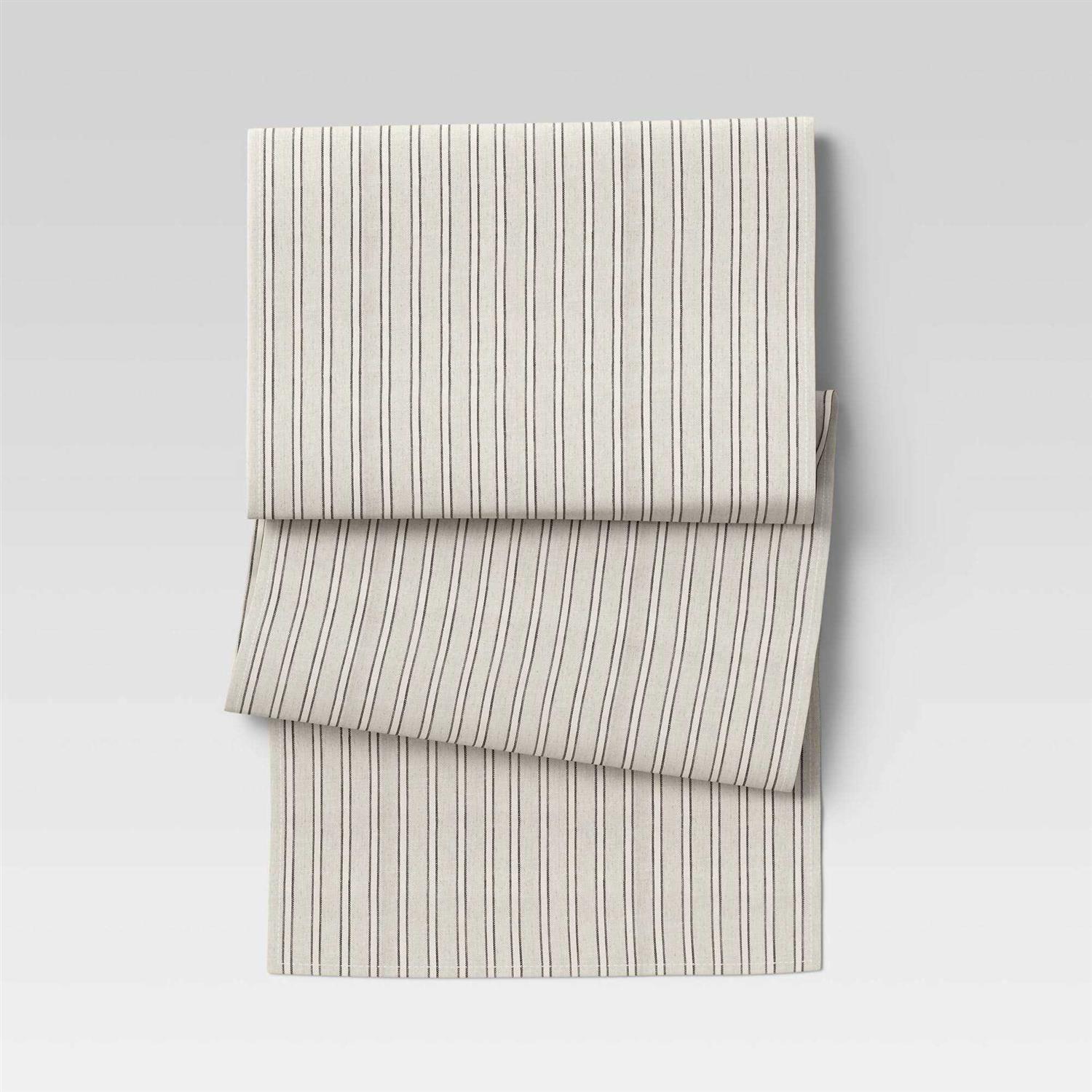 Threshold Cotton Striped Table Runner