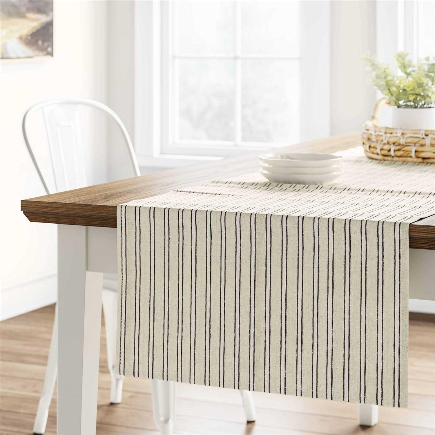 Threshold Cotton Striped Table Runner - Image 2