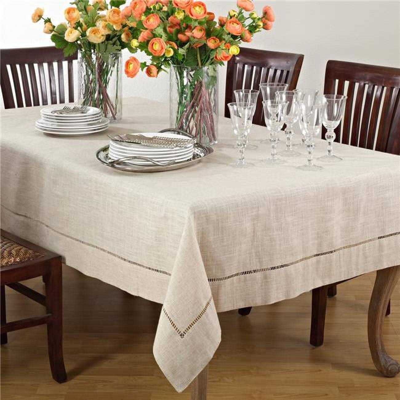 Saro Lifestyle Toscana Linen Blend Tablecloth 731.N65104B