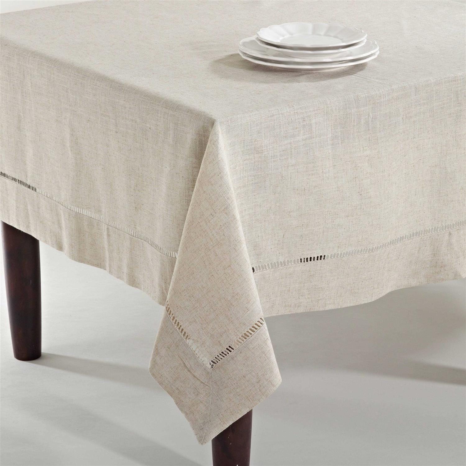 Saro Lifestyle Toscana Linen Blend Tablecloth 731.N65104B - Image 4