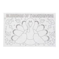 The Holiday Aisle® Color Your Own Thankful for Placemats