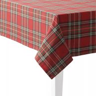 St. Nicholas Square Holiday Plaid Tablecloth