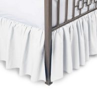 Ruffled Bed Skirt with Split Corners