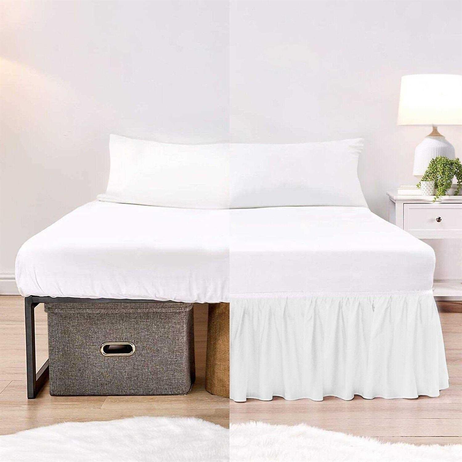 Ruffled Bed Skirt with Split Corners - Image 2