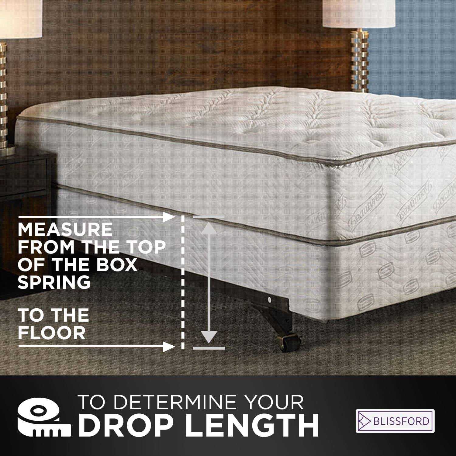 Ruffled Bed Skirt with Split Corners - Image 5