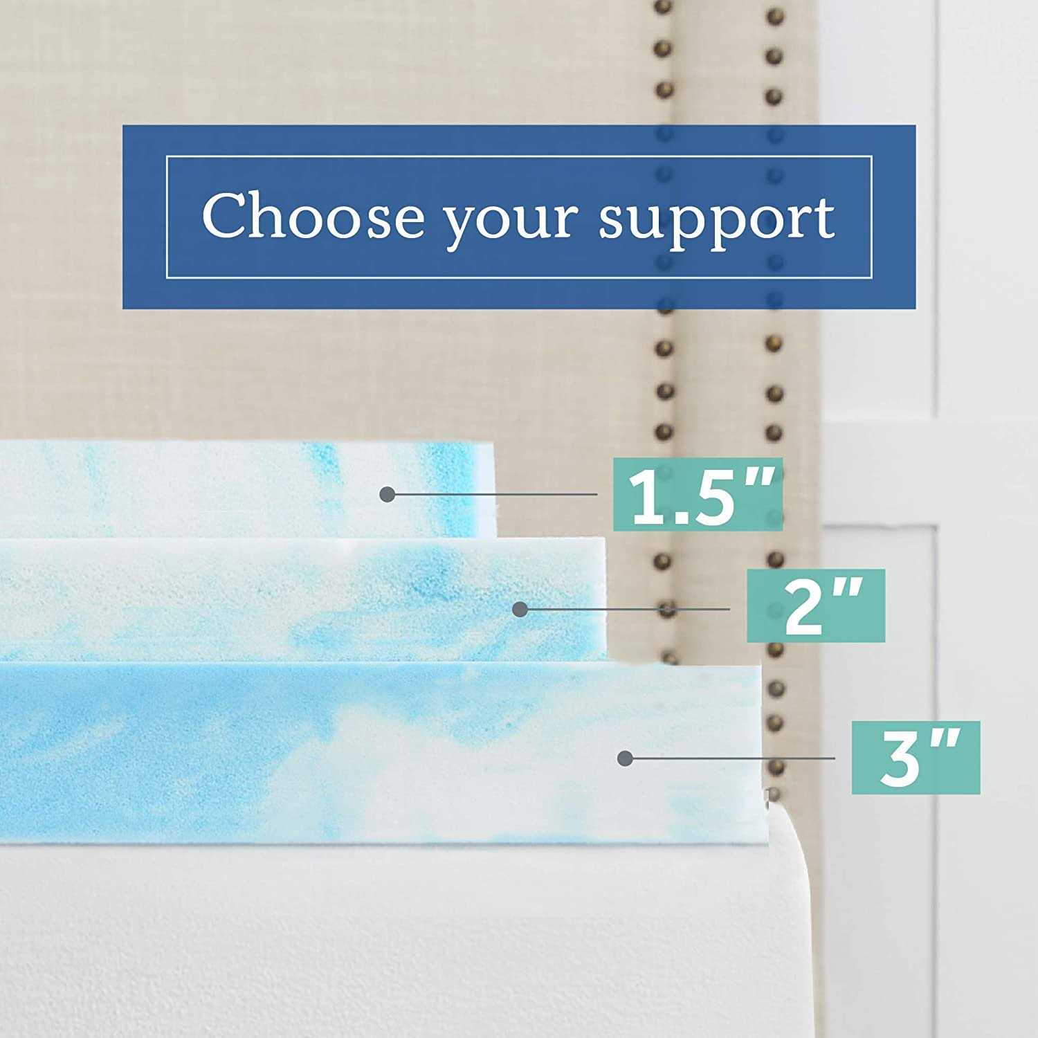 Sealy SealyChill 4 Memory Foam Mattress Topper with Cover - Image 4