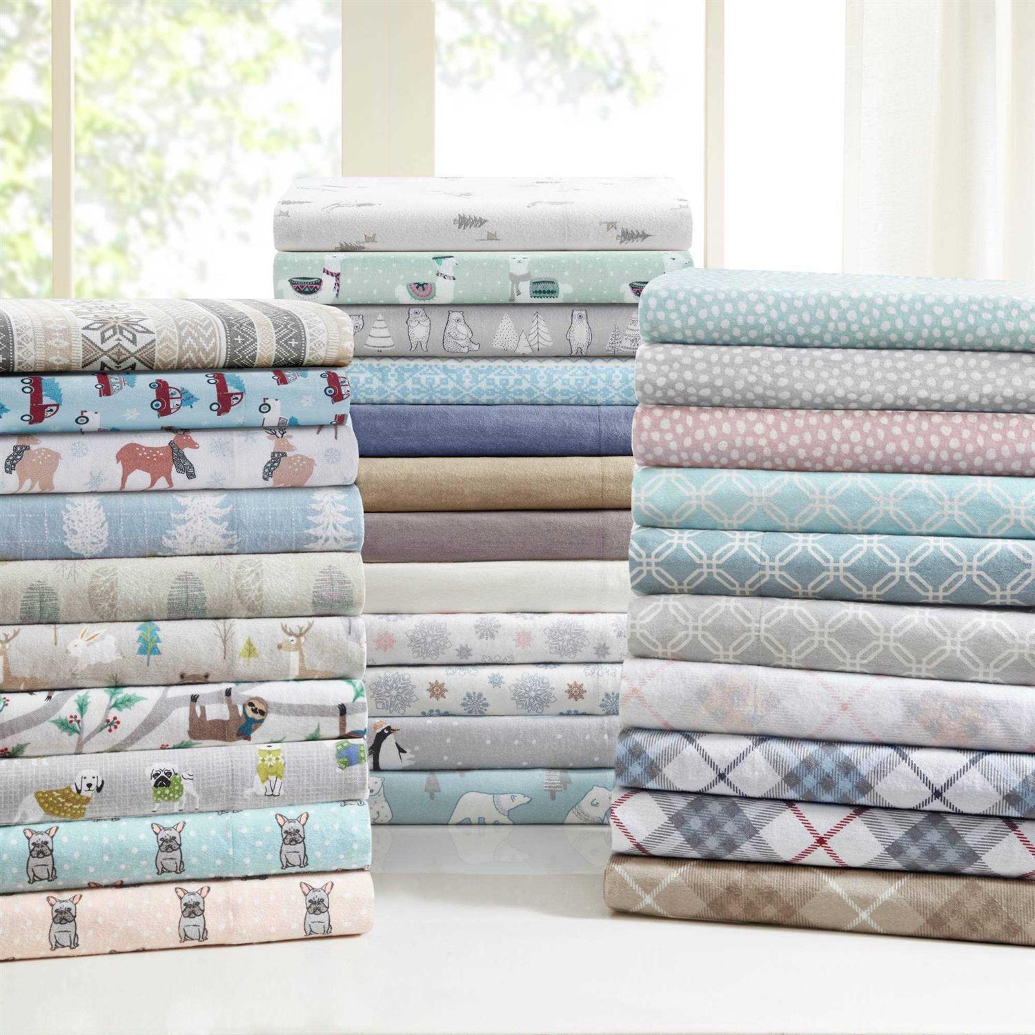 True North by Sleep Philosophy Cozy Cotton Flannel Printed Sheet Set - Image 4