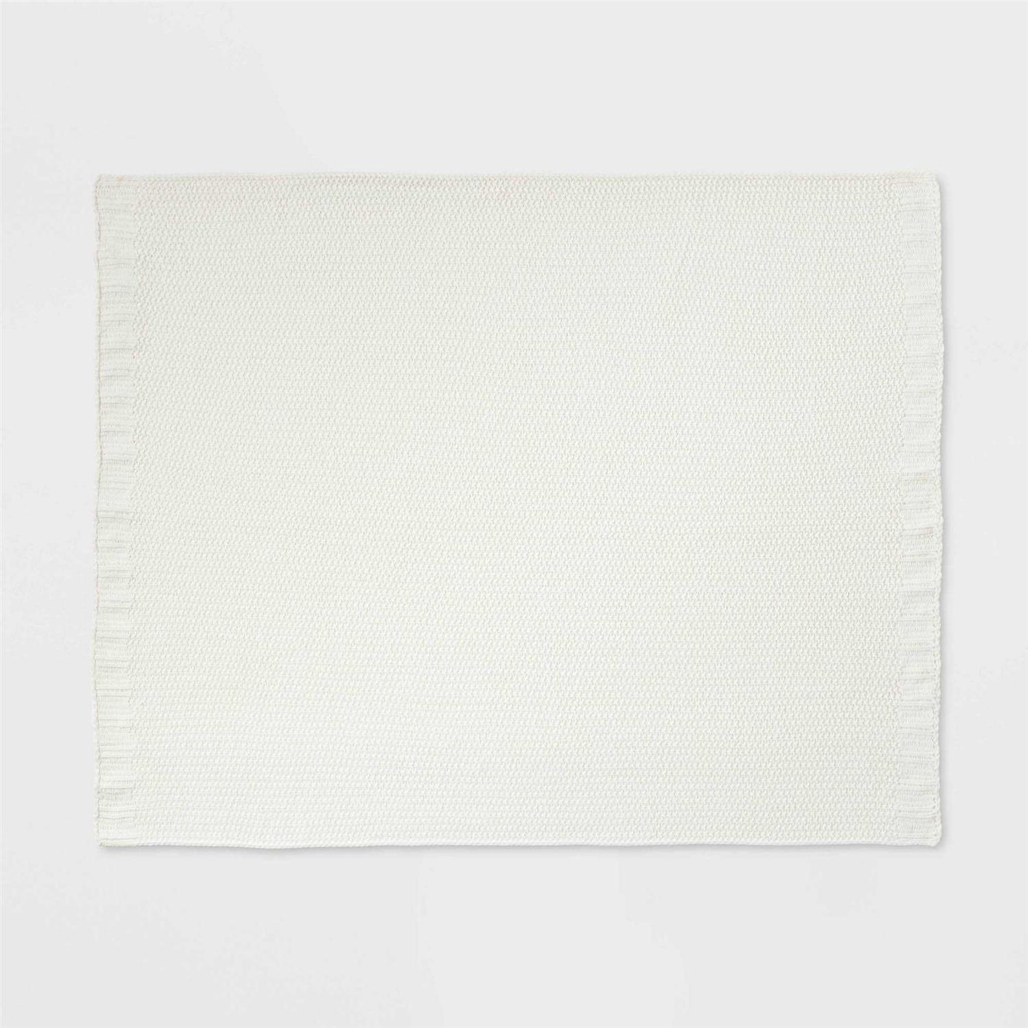 Threshold Solid Chenille Knit Throw Blanket - Image 3