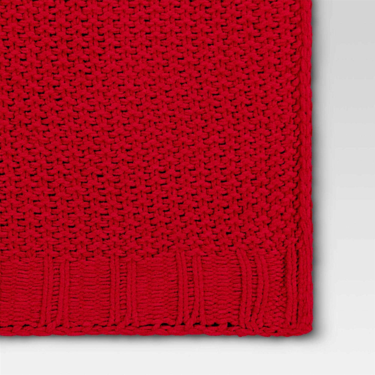 Threshold Solid Chenille Knit Throw Blanket - Image 3