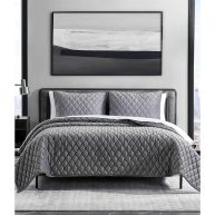 Vera Wang Diamond Velvet Quilt Set