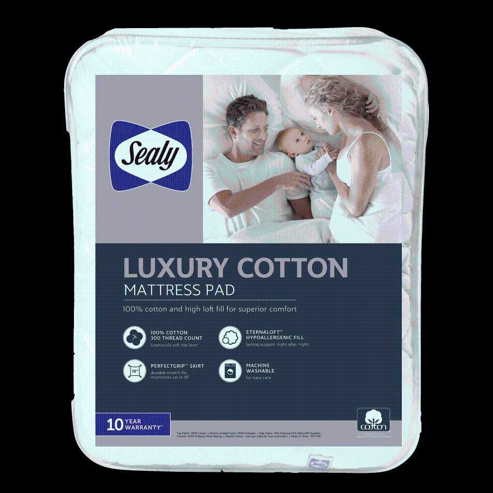 Sealy Luxury Cotton Mattress Pad - Image 5
