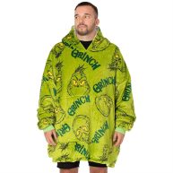 The Grinch Unisex Adult Oversized Hoodie Blanket Green