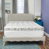SensorPEDIC Bamboo Charcoal Infused Memory Foam Mattress Topper