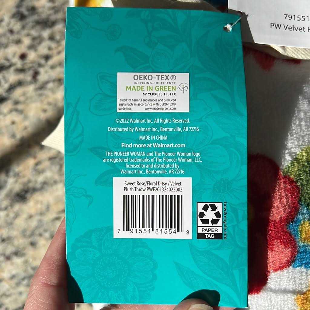 The Pioneer Woman Plush Reversible Throw - Image 5