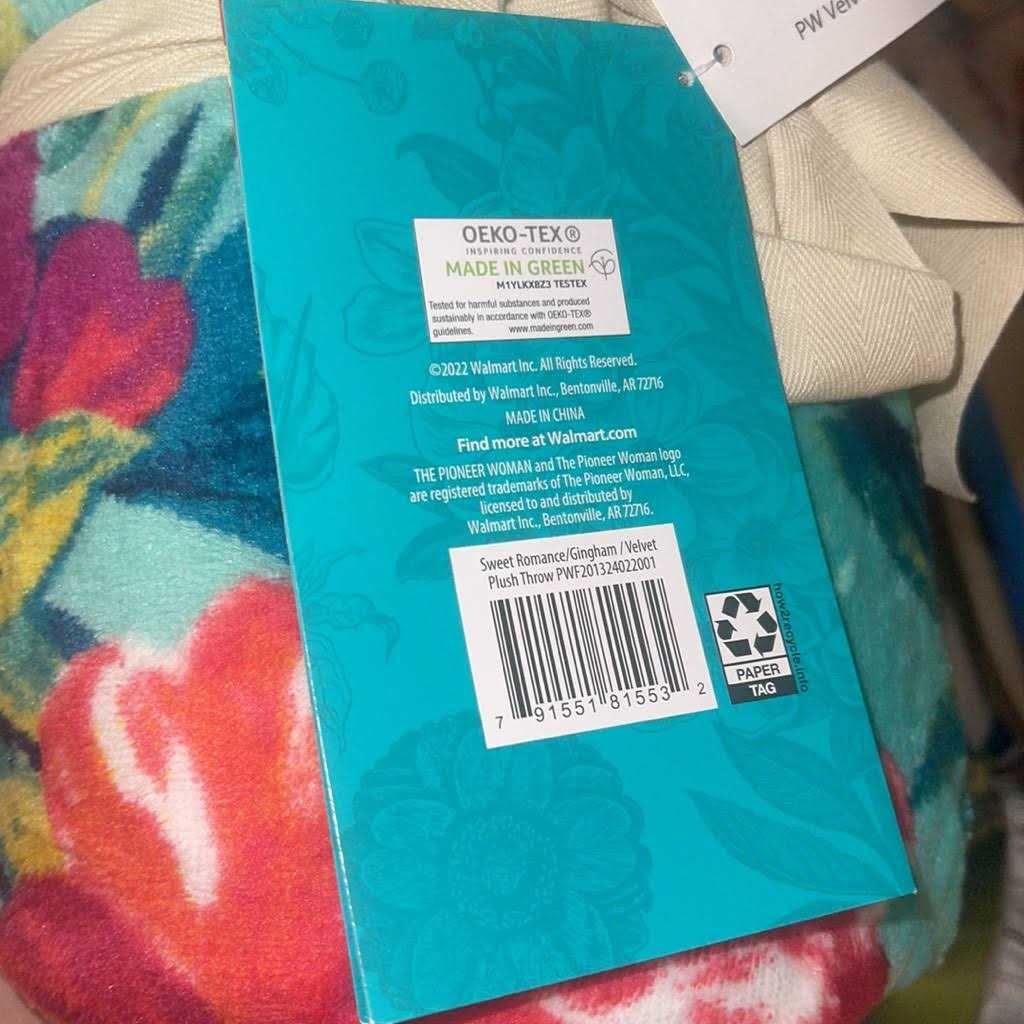 The Pioneer Woman Plush Reversible Throw - Image 2