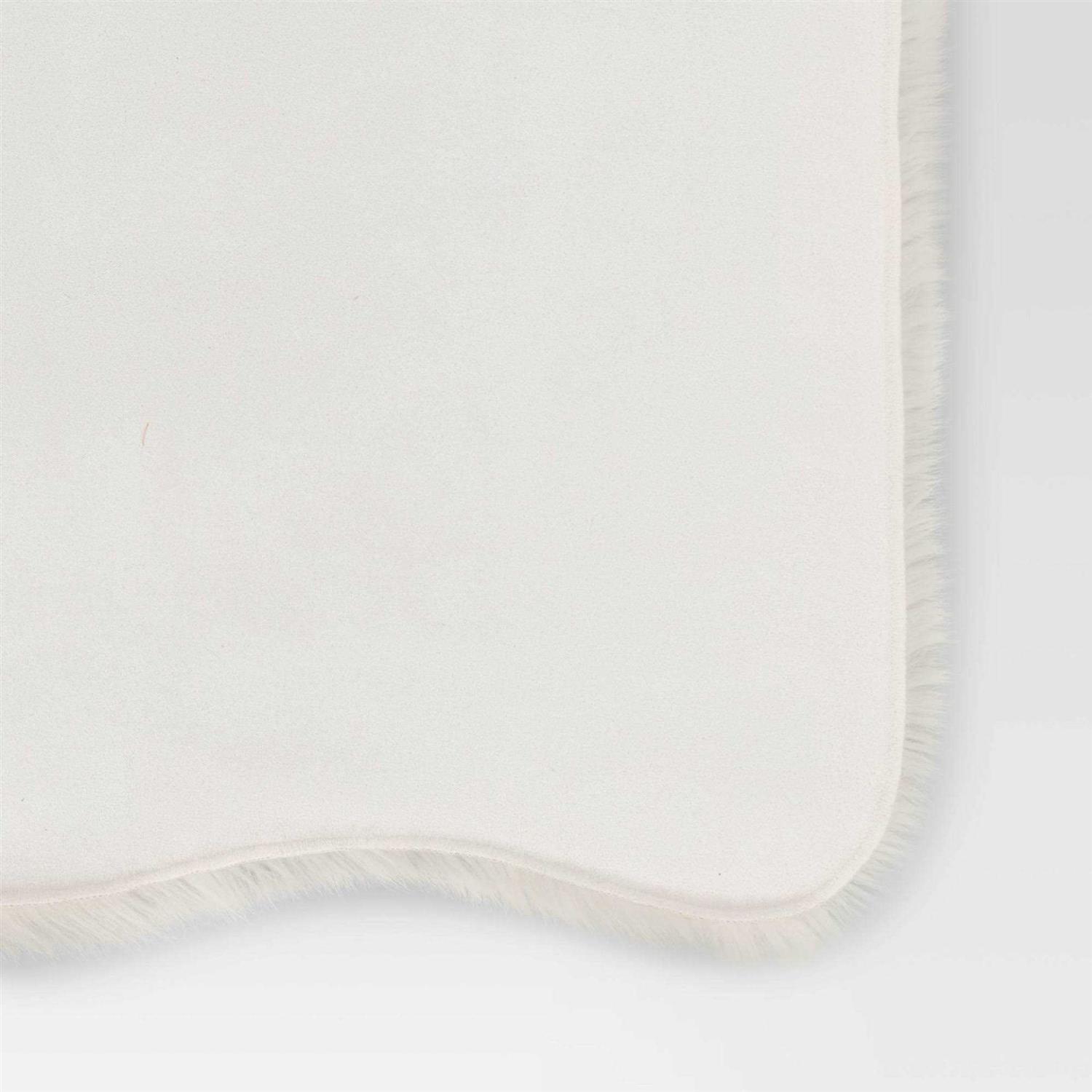 Threshold Faux Fur Pelt Throw Blanket Ivory - Image 4