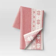 Threshold Heathered Fair Isle Cozy Knit Throw Blanket
