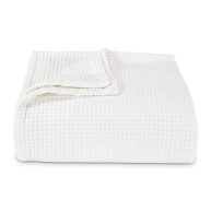 Vera Wang Waffleweave Cotton Blanket