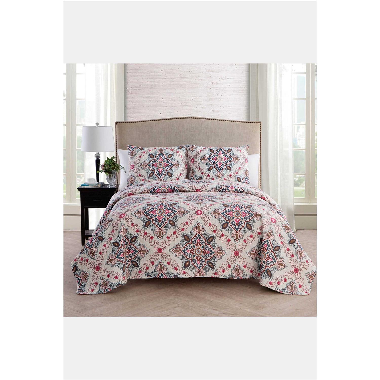 Vcny Home Wyndham Medallion Quilt Set