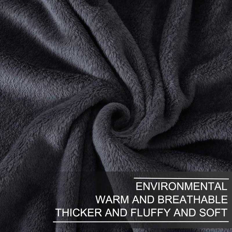 Richave Polar Fleece Blankets Size for The Bed Extra Soft Brush Fabric Super Warm Sofa Blanket - Image 3
