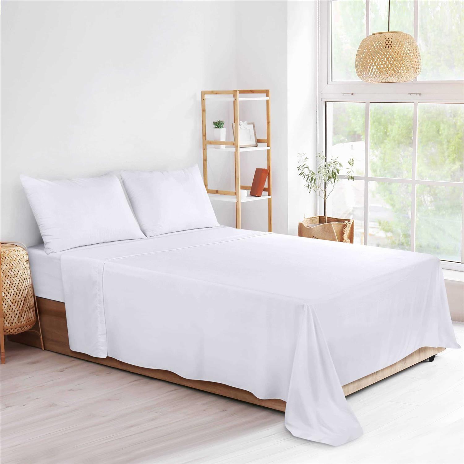 Utopia Bedding Flat Sheet Soft Brushed Microfiber Fabric - Image 4
