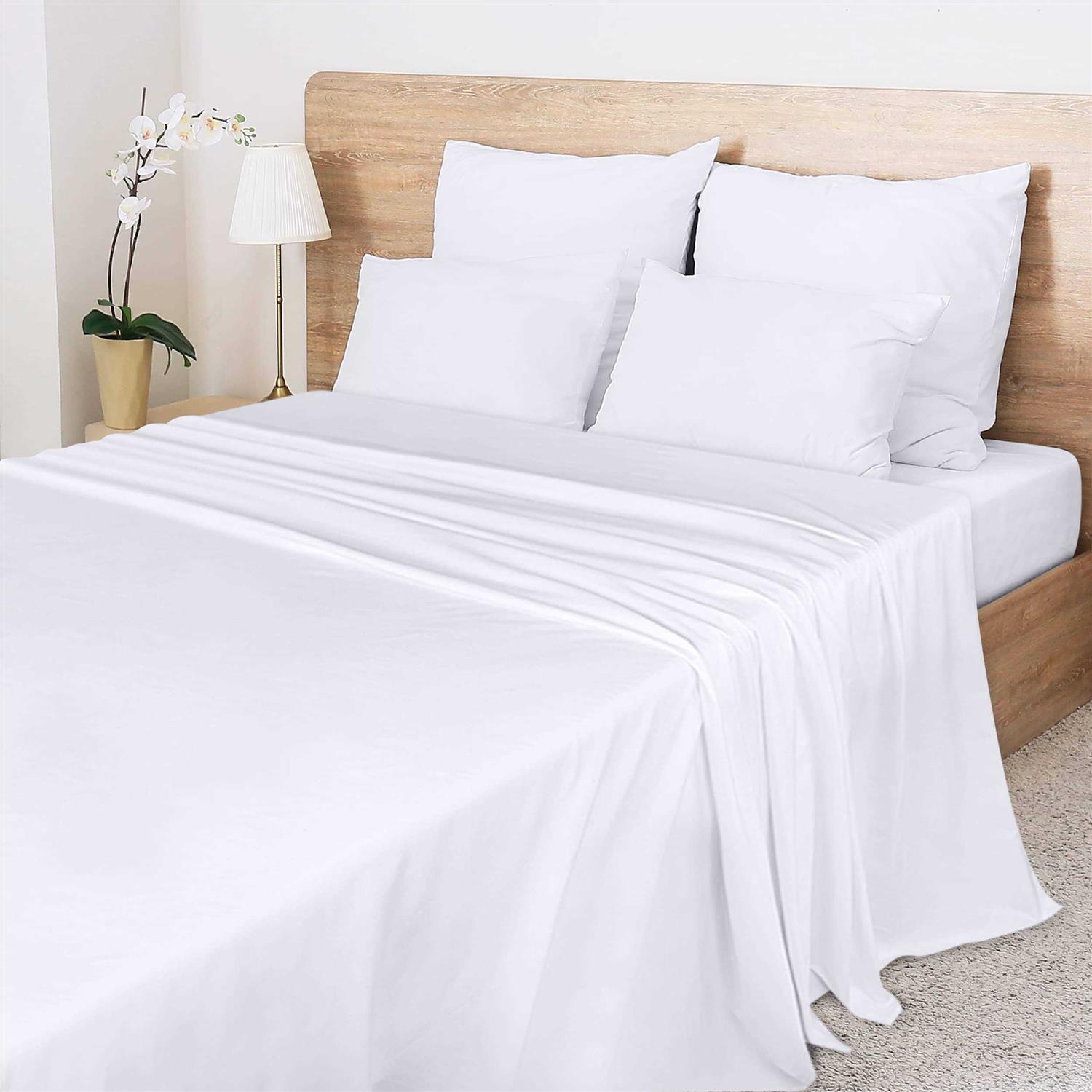 Utopia Bedding Flat Sheet Soft Brushed Microfiber Fabric - Image 5