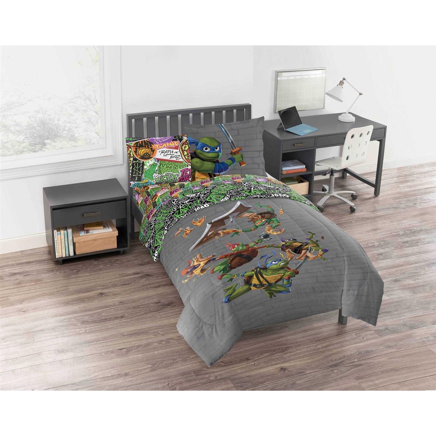 Teenage Mutant Ninja Turtles Kids’ Character Comforter Twin Kids’ Unisex - Image 3