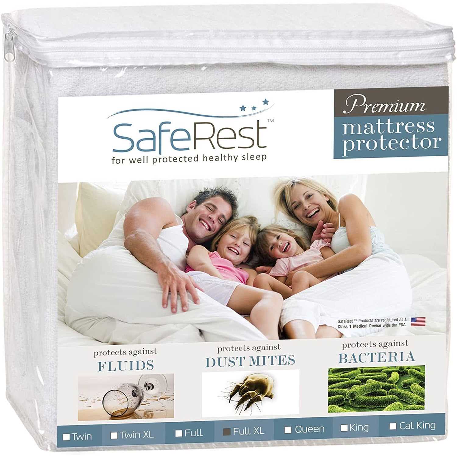 Saferest Hypoallergenic Waterproof Mattress Protector