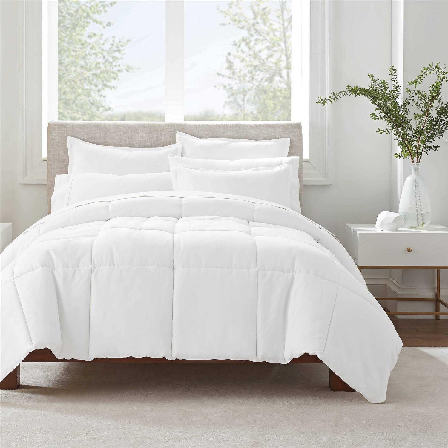 Serta Simply Clean Antimicrobial 3 Piece Comforter Set