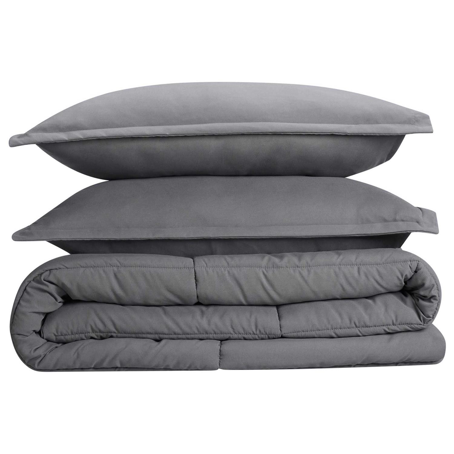 Serta Simply Clean Antimicrobial 3 Piece Comforter Set - Image 3