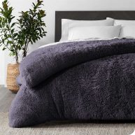 Shaggy Fleece Plush Duvet Cover Bare Home