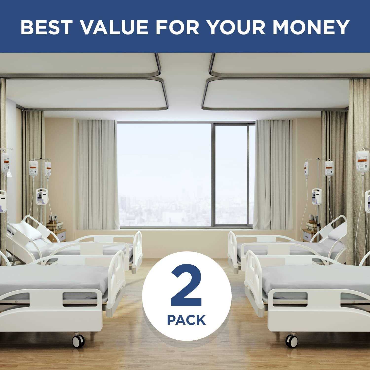 Shopbedding Fitted Hospital Bed Sheets Soft Knitted Jersey Sheet 36” x 84” x 12” - Image 3