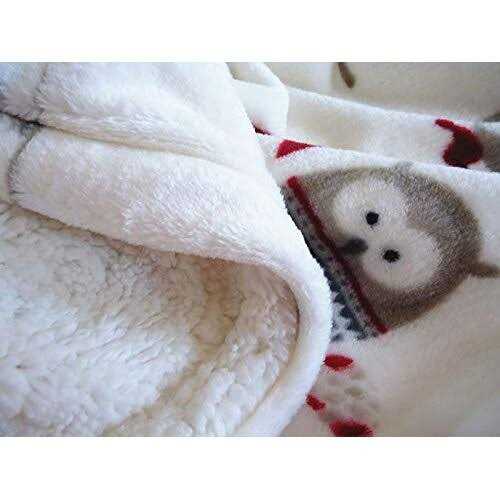 Ukeler Flannel Sherpa Throw 50&” x 60′ Soft Plush Flannel Blanket Throws for Bed/Couch/Sofa/Office/Camping - Image 4