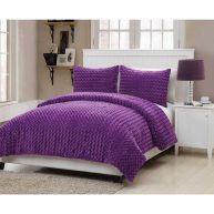 VCNY Rose Fur Comforter Set