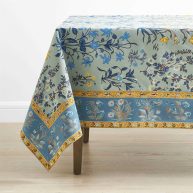 The Company Store Autumn Garden Cotton Tablecloth Blue/ Green/ Multi