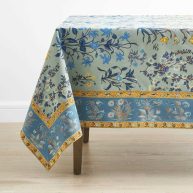 The Company Store Autumn Garden Cotton Tablecloth Blue/ Green/ Multi