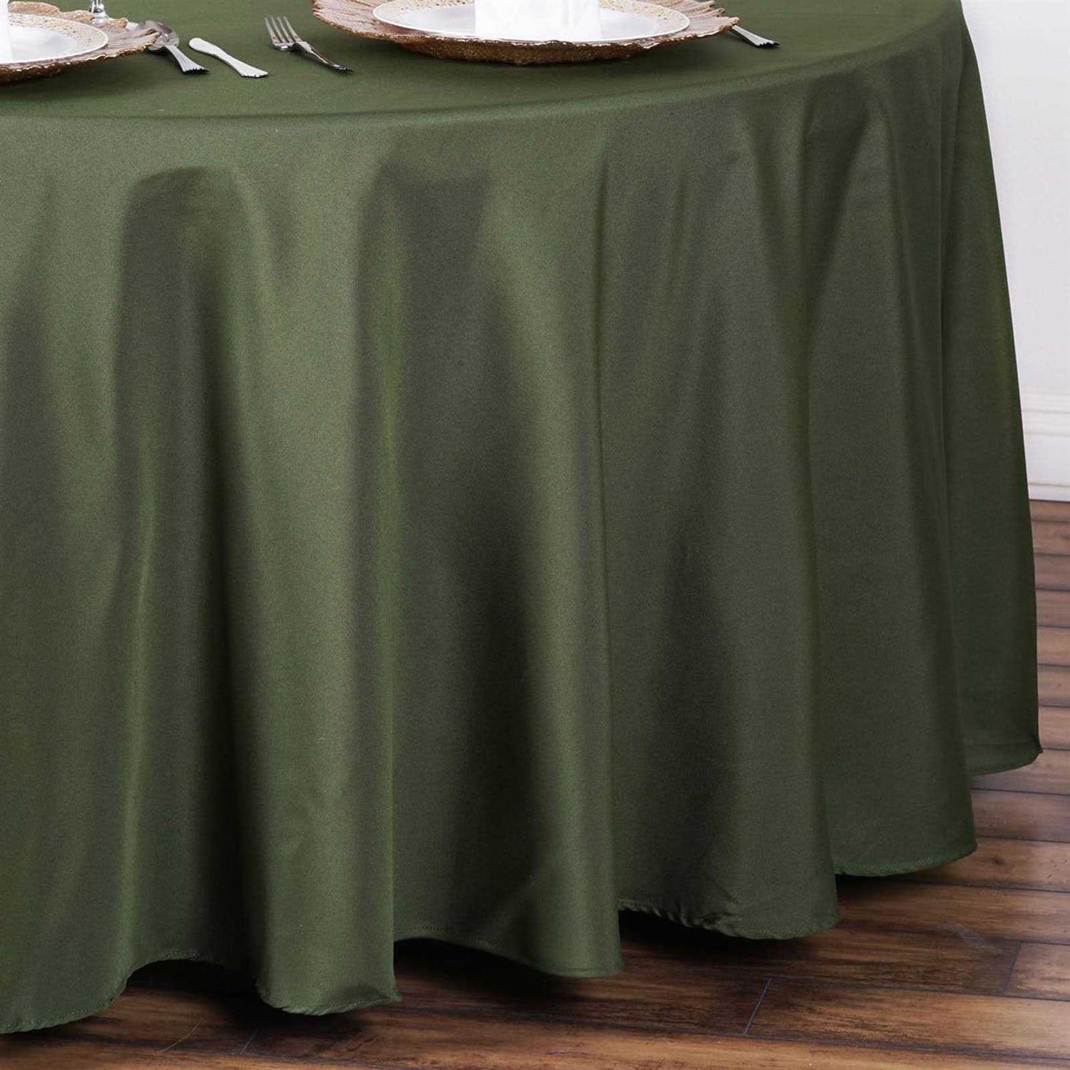 Tableclothsfactory Round Tablecloth Linens Polyester Table Cloth, Stain And Wrinkle Resistant Washable Table Cover for Wedding - Image 3