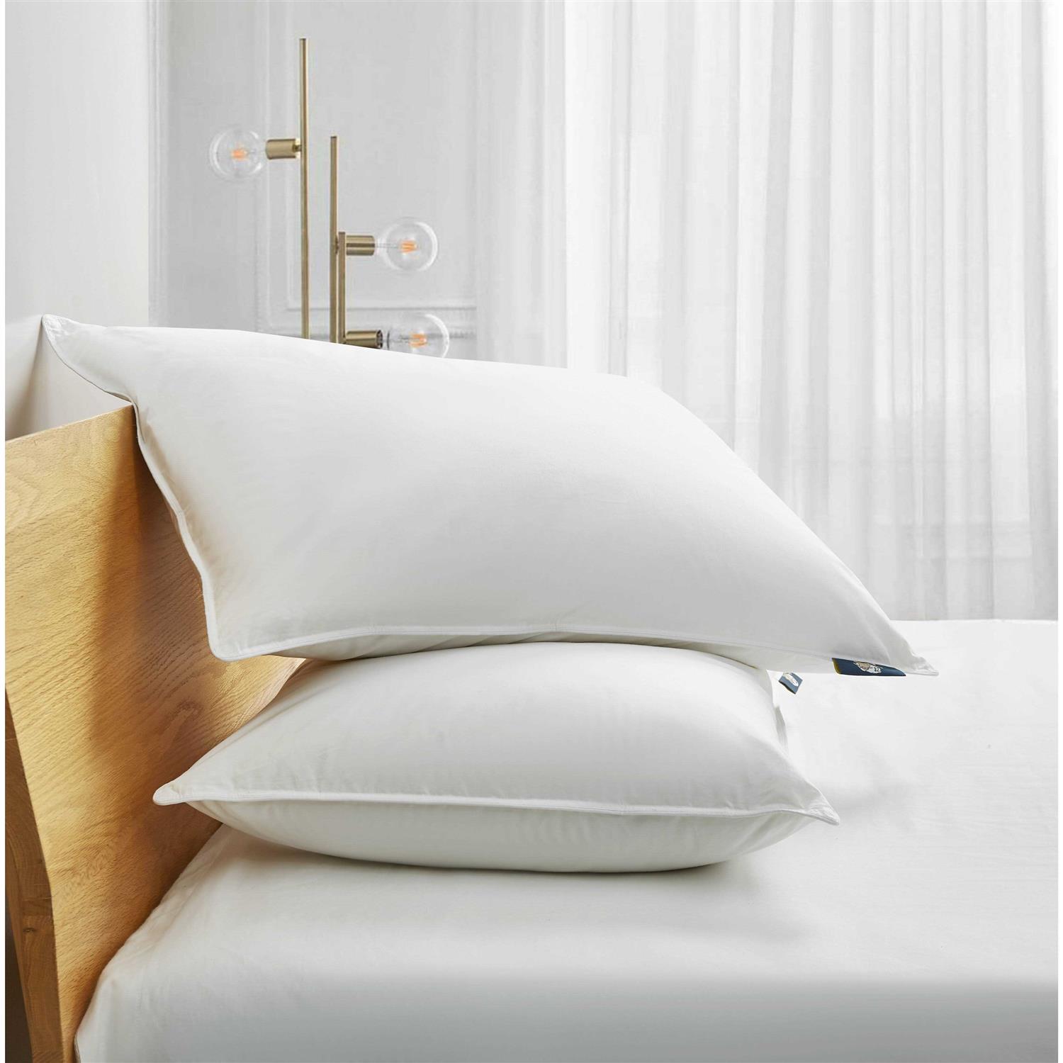 Serta White Goose Feather & Down Fiber Side Sleeper 2-Pack Pillow - Image 5