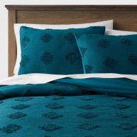 Threshold Tufted Diamond Crinkle Comforter & Sham Set