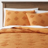 Threshold Tufted Diamond Crinkle Comforter & Sham Set